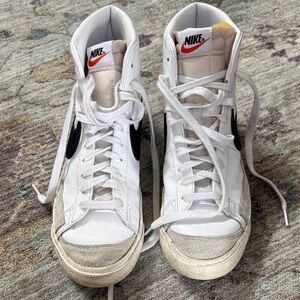 Nike blazers White and Black High-Top Sneakers men’s size 10